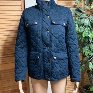 J. Crew Mercantile Navy Quilted Jacket